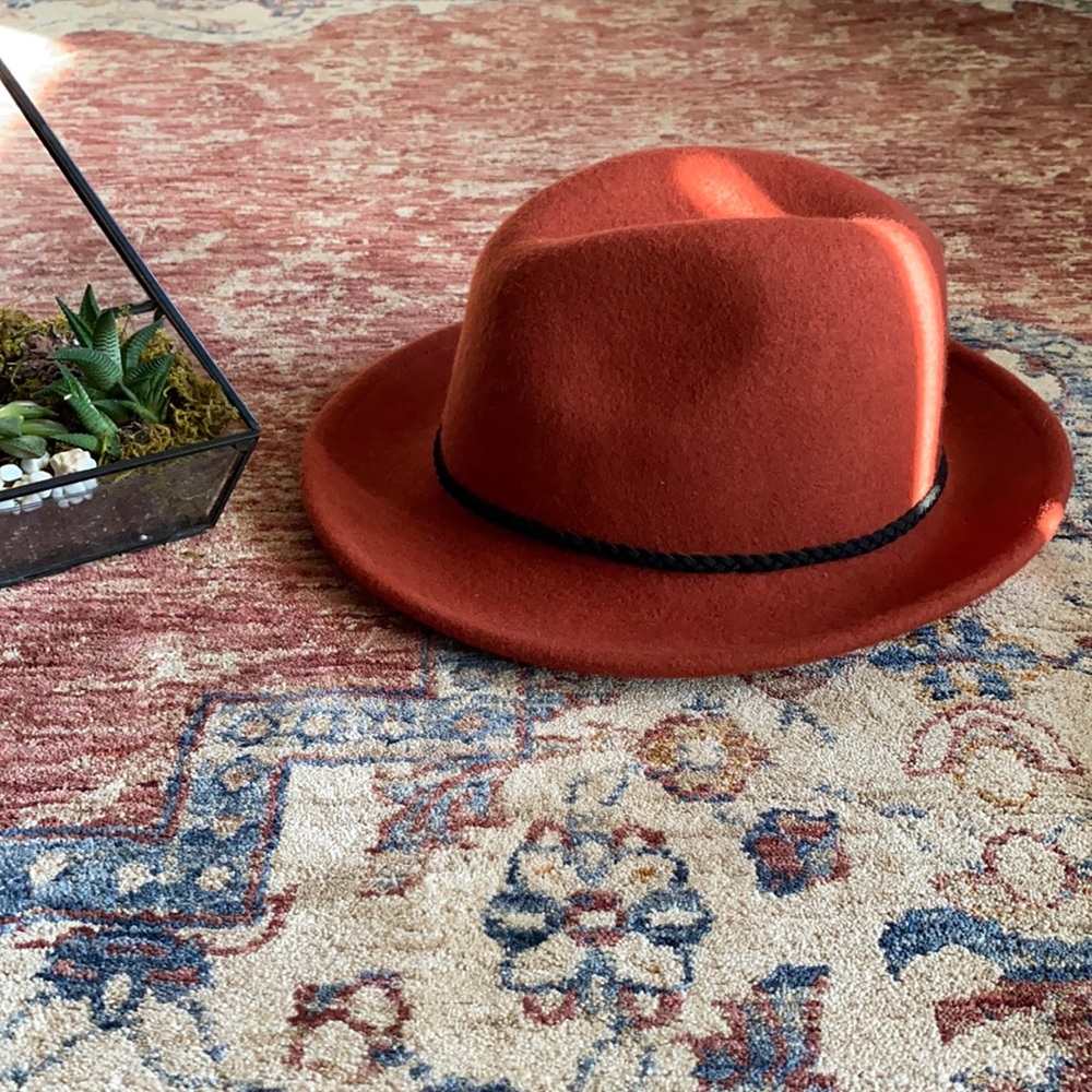 Burnt Orange Felt Hat